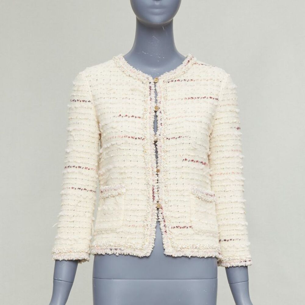 Chanel Wool Boucle Tweed Cardigan